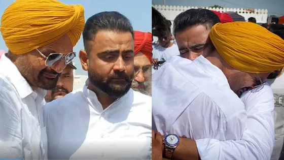 Amrit Maan felt 'speechless' as he shares emotional picture with Sidhu Moose Wala's father