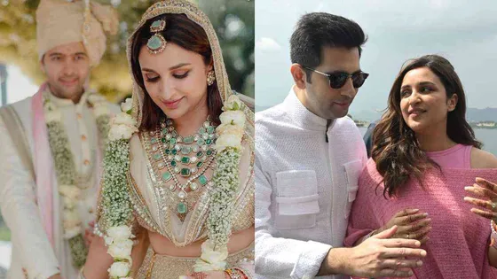 Parineeti Chopra and Raghav Chadha looks happier than ever as they rides off in Public after 'The Wedding'