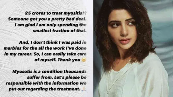 Samantha Ruth Prabhu Addresses Rumors, Refutes Financial Aid Claims for Myositis Treatment