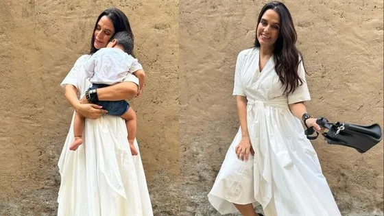 Neha Dhupia shares 'aww-dorable' pictures with son Guriq
