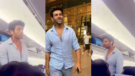 Viral Video: Kartik Aaryan in Economy Class Sparks Online Frenzy