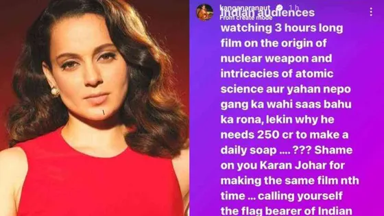 Nepotism Debate Reignited as Kangana Ranaut Takes Indirect Jab at 'Nepo Gang' Amid Release of Karan Johar's Latest Film