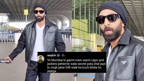 Ranbir Kapoor trolled for wearing Black Jacket and Beanie Cap in Mumbai's hot weather