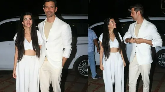 Hrithik Roshan, Saba Azad win audience's hearts in 'all white' attire