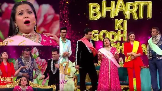 Bharti Singh receives a baby shower surprise from Parineeti, Karan Johar and Mithun on the sets of Hunarbaaz