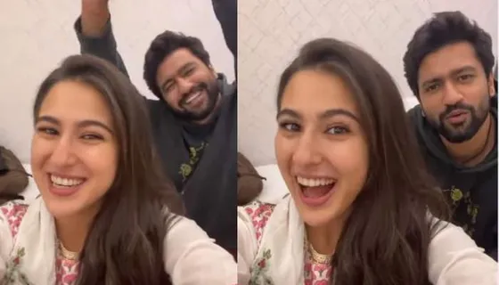 Sara Ali Khan's 'Knock Knock' series with Vicky Kaushal for the song 'Chaka Chak' is just LIT