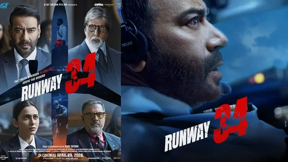 Ajay Devgn unveild new poster of 'Runway 34' featuring Amitabh Bachchan, Rakulpreet Singh and Boman Irani