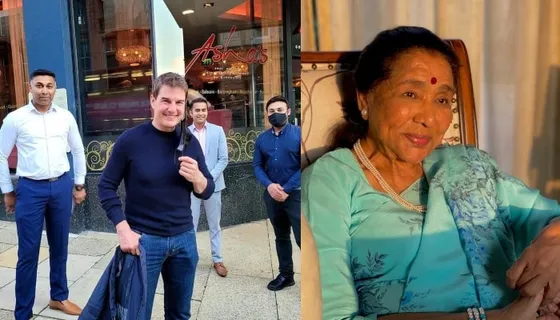 Asha Bhosle is all delighted as Tom Cruise Orders This Dish Twice at Asha Bhosle's England Restaurant!