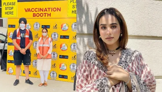 Sunanda Sharma teams up with Hoka Group for Drive-Through Covid-19 Vaccination campaign at Mohali!