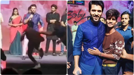 Security Breach at Event Featuring Vijay Deverakonda, Fan Attempts to Touch Vijay's Feet Takes Social Media by Storm