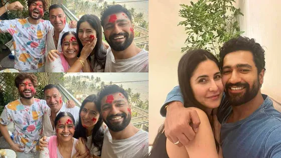 Katrina Kaif and Vicky Kaushal celebrate their first Holi with family; see pictures