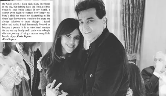Ekta Kapoor Names Her Son Ravie After His Father's Real Name