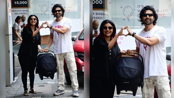 Gurmeet Choudhary and Debina Bonnerjee spotted outside hospital with newly-born-baby-girl