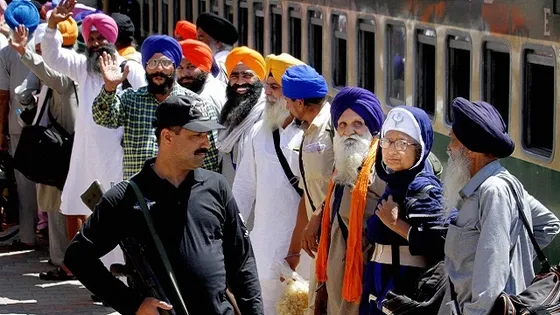 SPECIAL SIKH JATHA RETURNS HOME FROM NAKANA SAHIB AFTER CELEBRATING GURU NANAK DEV'S BIRTH ANNIVERSARY