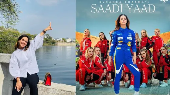 Sunanda Sharma unveiled the first look poster of her next song 'Saadi Yaad'