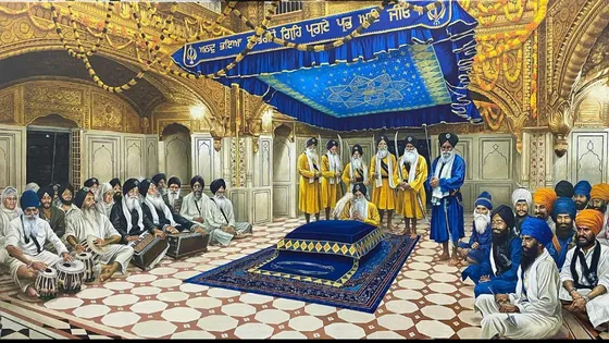 Australian artist Jamie Cooper makes painting of Sri Darbar Sahib [See Pictures]