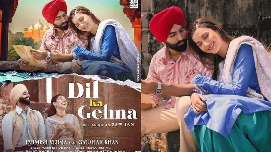 Gauhar Khan and Parmish Verma charms everyone with their 'old-school pure love' in song 'Dil Ka Gehna'