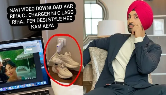 Diljit Dosanjh made us ROFL with his unique idea of charging his electrical device!