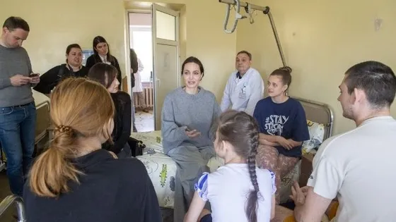 Russia-Ukraine war: Angelina Jolie visits Ukrainian city, meets kids at hospital