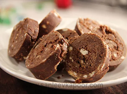 बिस्किट चॉकोलेट रोल