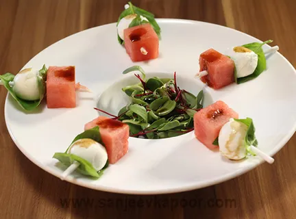 Watermelon and Fresh Mozarella Salad
