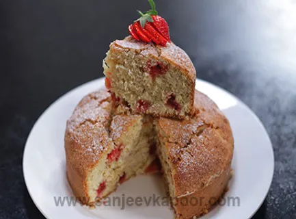 Strawberry Oats Cake