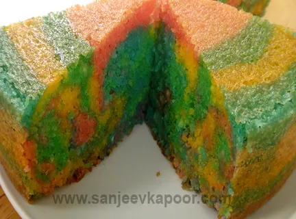 Colourful Marble Cake