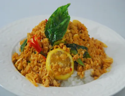 Thai Style Vegetarian Mince with Thai Rice 