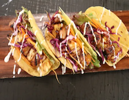 Barbecue Chicken And Pineapple Taco  