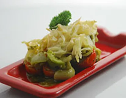 Baked Pesto Vegetables-Cook Smart