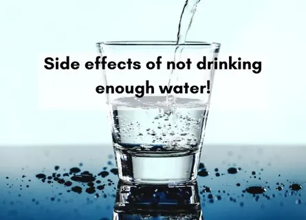 Side effects of not drinking enough water