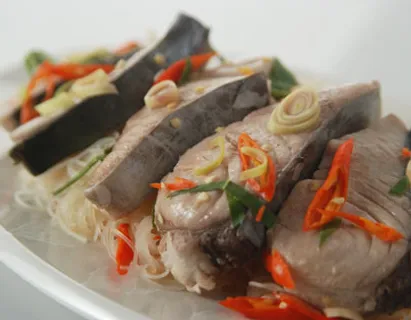 Steamed Fish With Rice Noodles