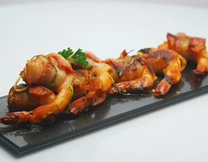 Bacon Wrapped Prawns