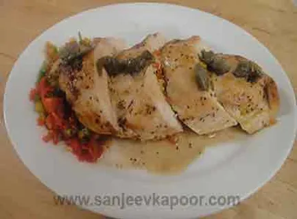 Cheese and Pepper Stuffed Chicken