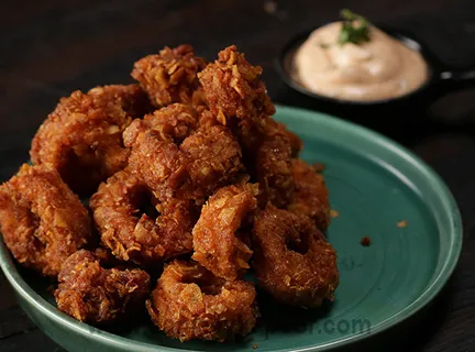 Crispy Squid Rings with Spicy Mayo