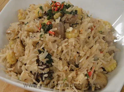 Thai Mushroom and Babycorn Rice