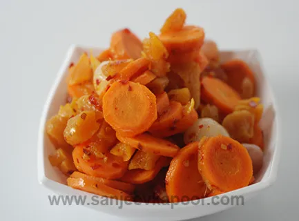 Carrot and Apricot Sabzi
