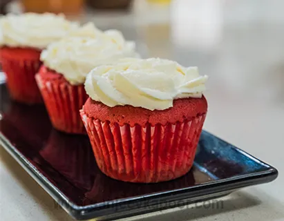 Savoury Red Velvet Cupcakes