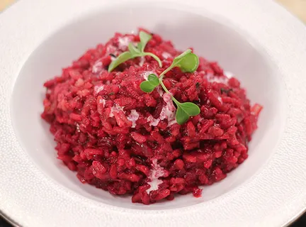 Red Wine and Beetroot Risotto