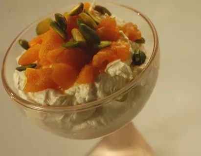 Shrikhand With Stewed Apricots