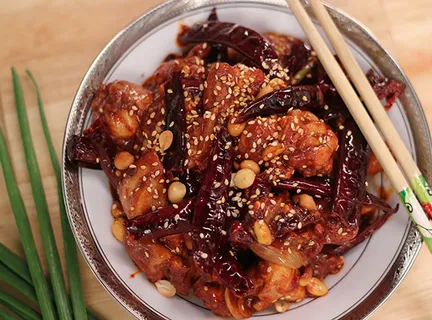 Sichuan Chicken with Red Wine