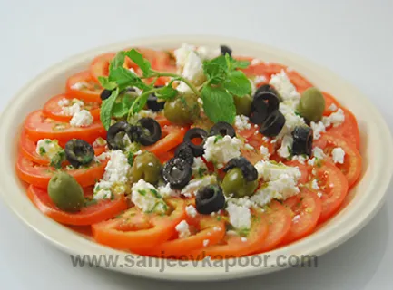 Tomato and Goat Cheese Salad