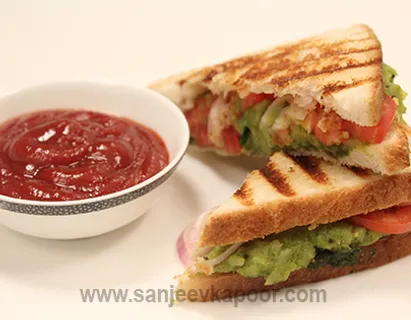 Aloo Sabzi Sandwich