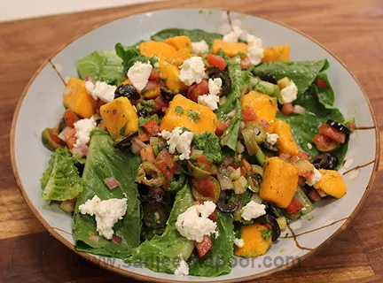 Mango and Crumbled Cheese Salad