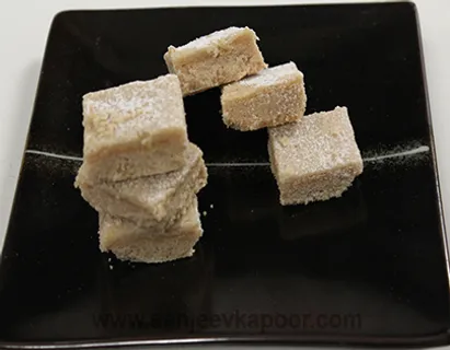 Lemon Coconut Tofu Squares - Diwali Special