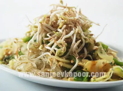 Warm Thai Noodle And Papaya Salad