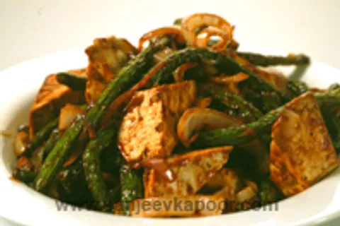 Beancurd With French Beans And Hoisin Sauce