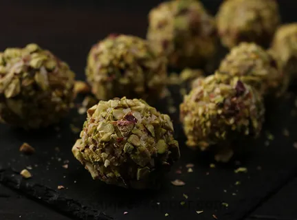 Cheese and Pistachio Truffles