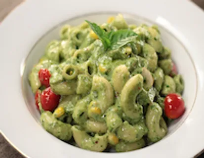 CREAMY PESTO PASTA - skk