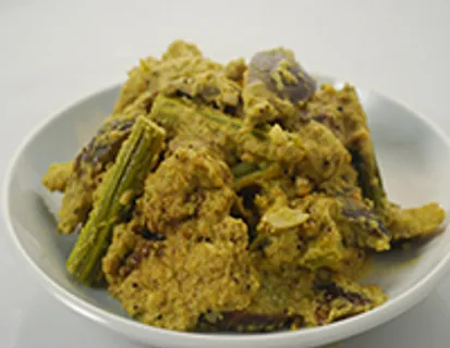 Brinjal and Drumstick Coconut Masala